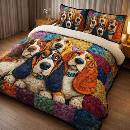Basset Hound Assemble Duvet Cover Set GFTONT6116