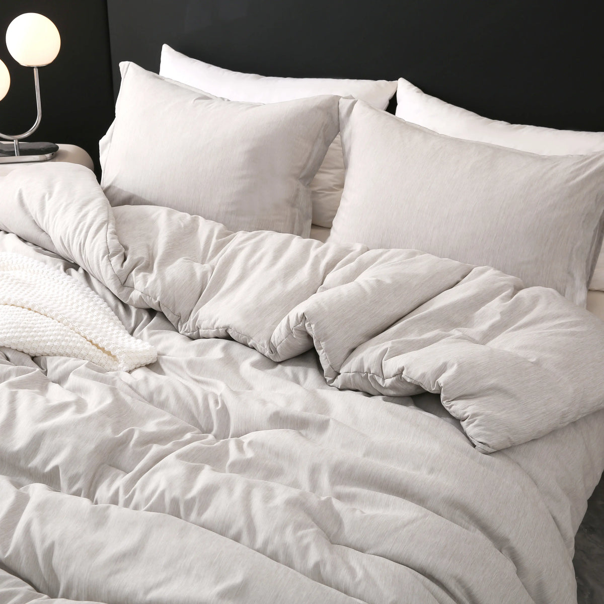 Warm Fall & Winter Checkered Down Alternative Comforter Set, 1 Comforter & 2 Pillowcases