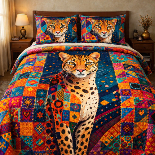 Patchwork Spirit Leopard Duvet Cover Set GFTOHD13618