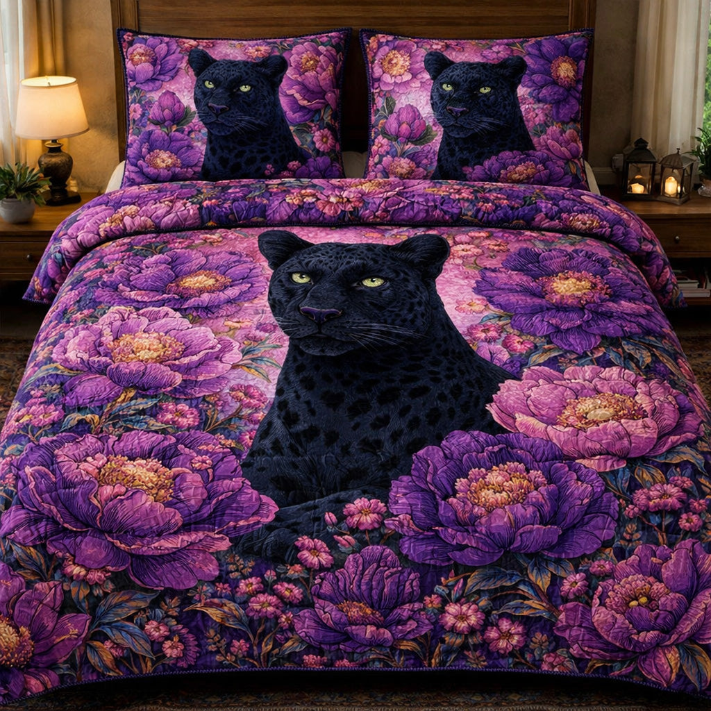 Amethyst Night Panther Duvet Cover Set GFTOHD13620