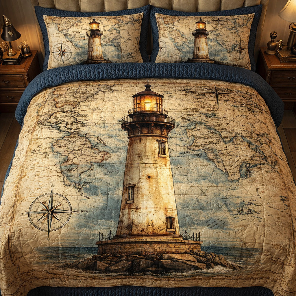 Classic Beacon Map Duvet Cover Set GFTOHD13659