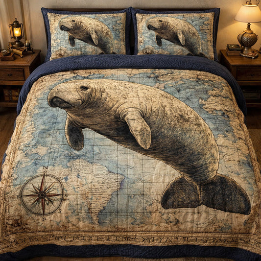 Gentle Manatee Voyage Duvet Cover Set GFTOHD13669