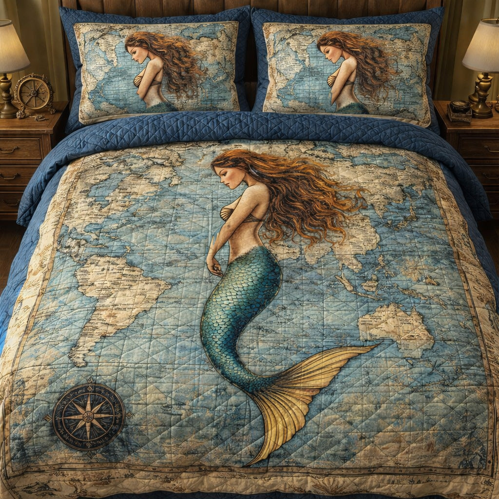 Mermaid Ocean Legend Duvet Cover Set GFTOHD13671