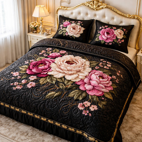 Midnight Rose Luxury Duvet Cover Set GFTOHD13749