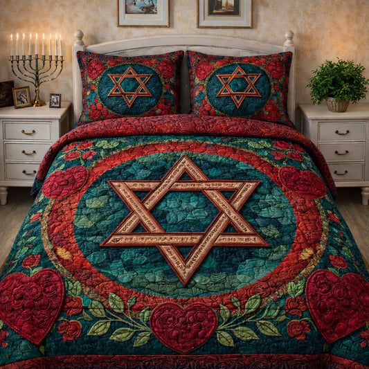 Crimson Heart Covenant Duvet Cover Set GFTOHD13754