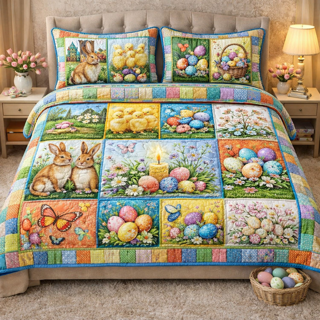 Easter Patchwork Duvet Cover Set GFTOHD13793