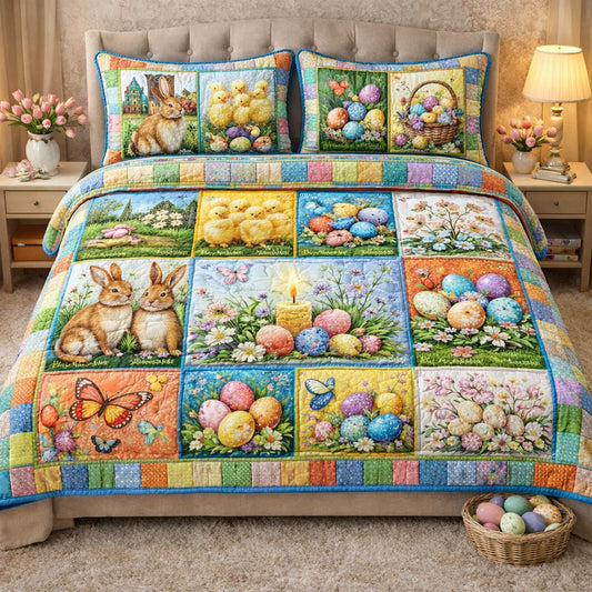 Easter Patchwork Duvet Cover Set GFTOHD13793