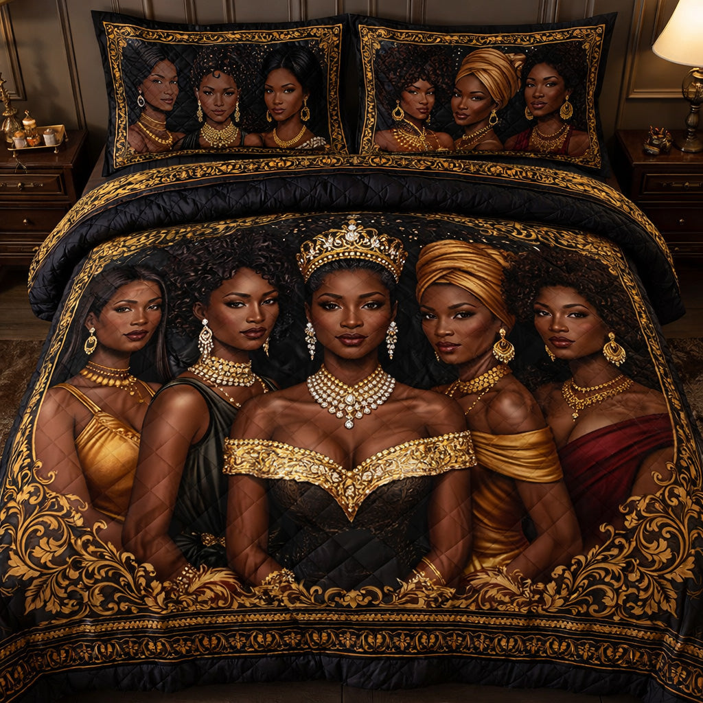 Radiant African Women Duvet Cover Set GFTOHD13842