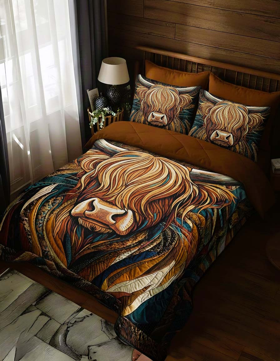 Highland Cow Duvet Cover Set GFTOMA8105