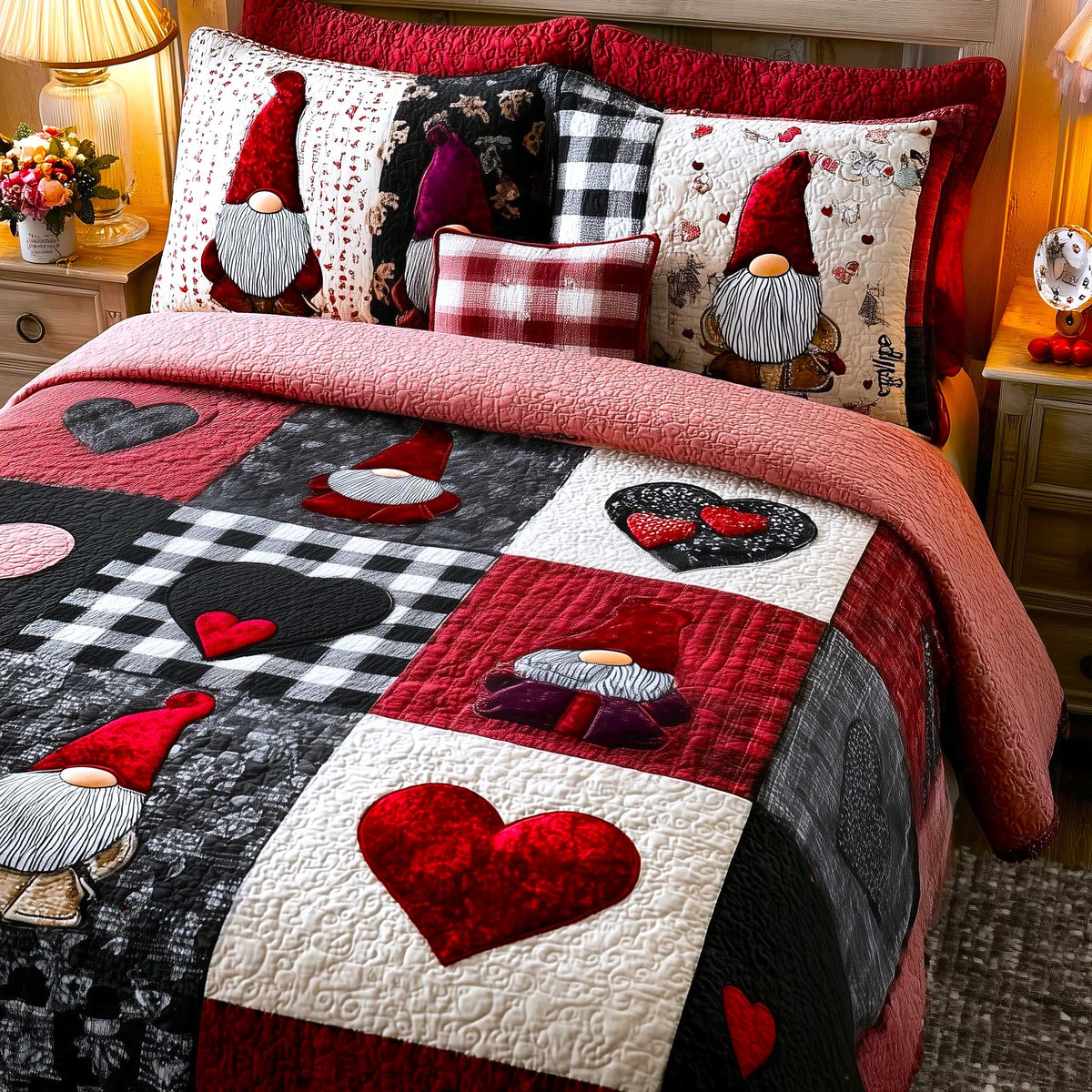 Sweetheart Gnome Duvet Cover Set GFTOMA9015