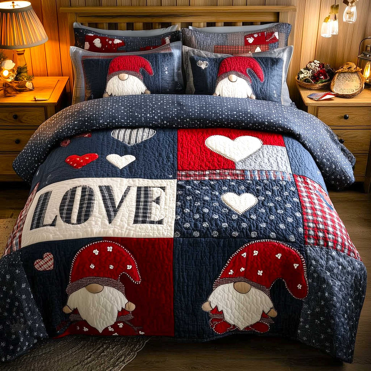 Sweetheart Gnome Duvet Cover Set GFTOMA9016